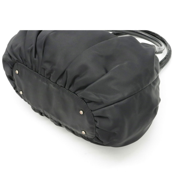 KATE SPADE Kate Small Karen shoulder bag handbag nylon patent leather black PXRU - Picture 3 of 9